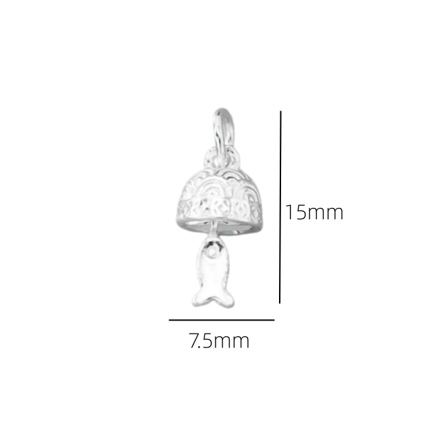 925 Sterling Silver Bell Charm - огляд і ціна Jewelry Making In La