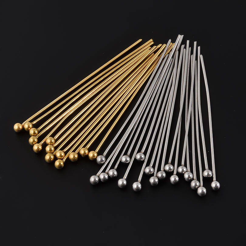 50pcs/Lot 18K Gold Plated Ball - огляд і ціна Jewelry Making Drill