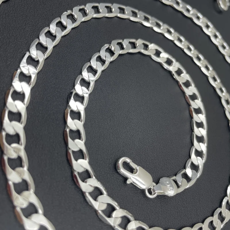 Men's 925 Sterling Silver Neck - огляд і ціна Lobster Clasp Silver