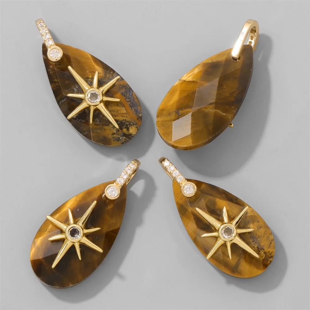 2Pcs Gold Plated North Star Te - огляд і ціна Jewelry Making Gemstones