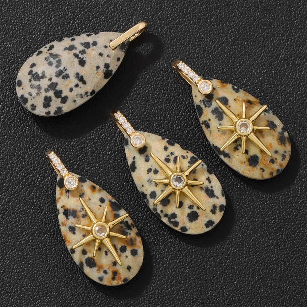 2Pcs Gold Plated North Star Te - огляд і ціна Jewelry Making Gemstones